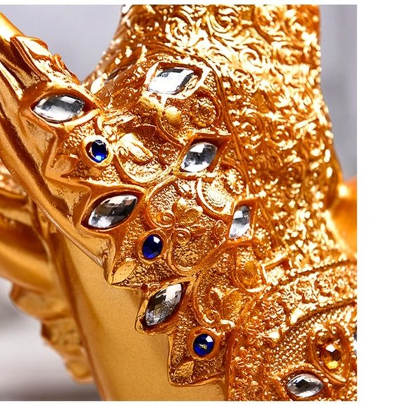 🦄🌈 Gold Decorative Stallion Bookends Décor Accents⭐️🦄 - Picture 5 of 7